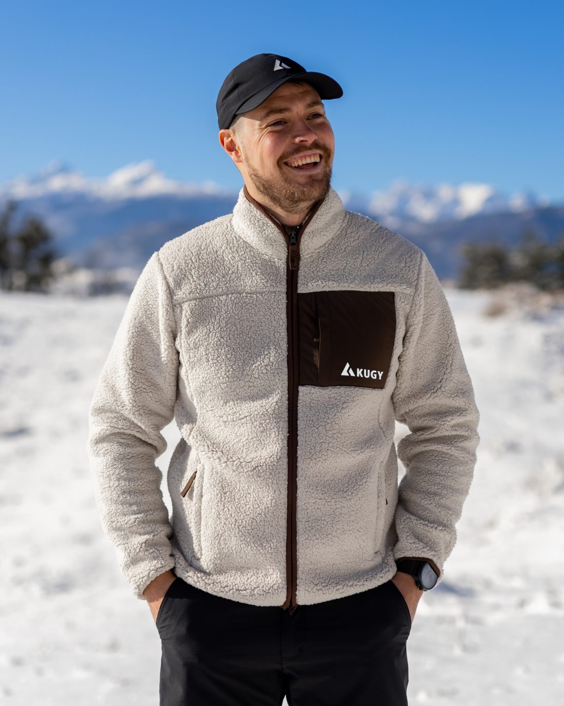 Men Sherpa Fleece Alpine Brown