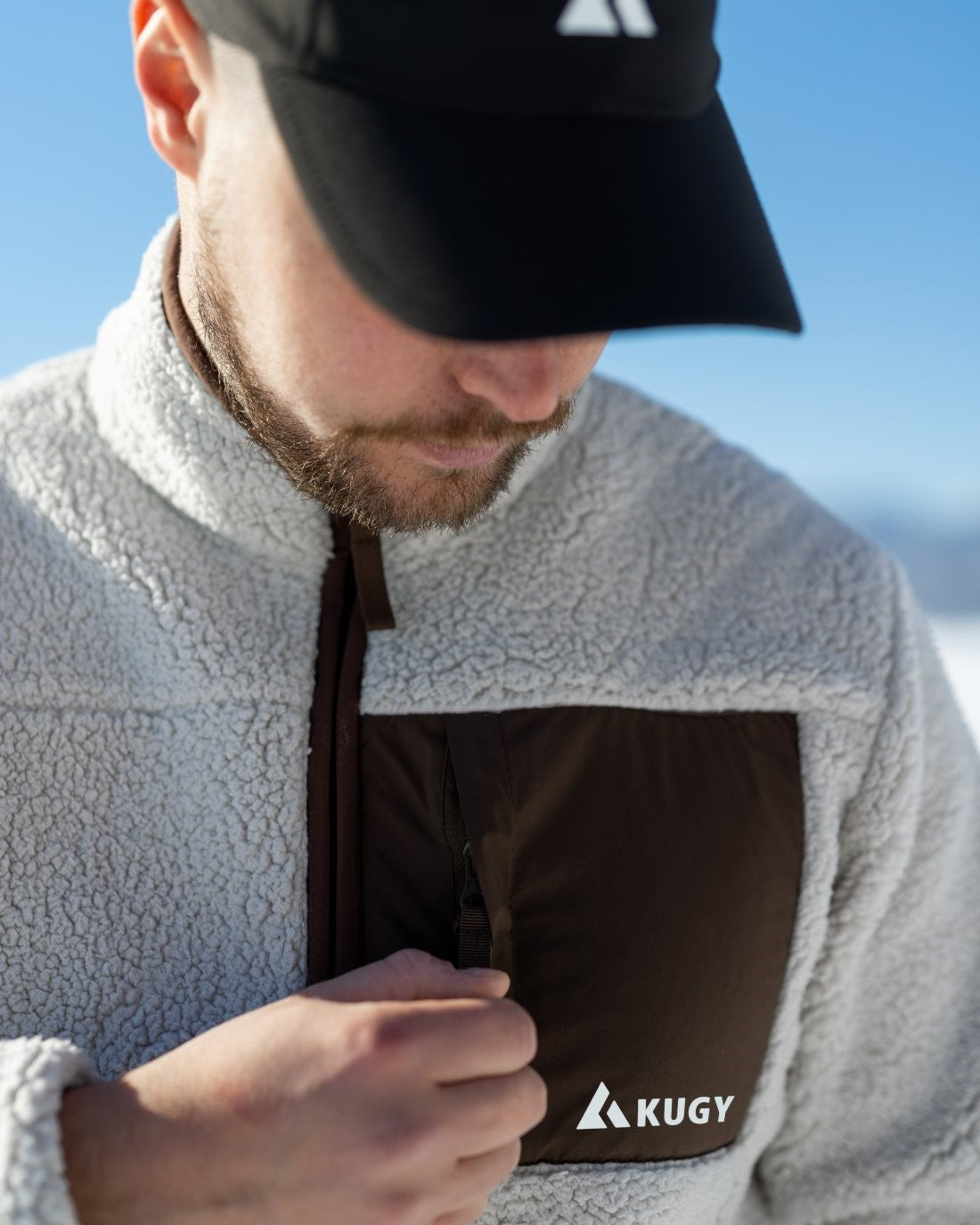 Men Sherpa Fleece Alpine Brown